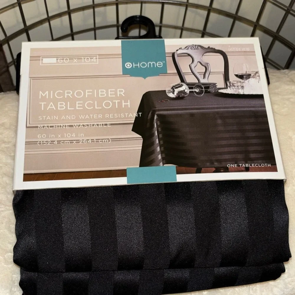 Elegant (60 X 104 )Microfiber Tablecloth Stain and Water Resistant